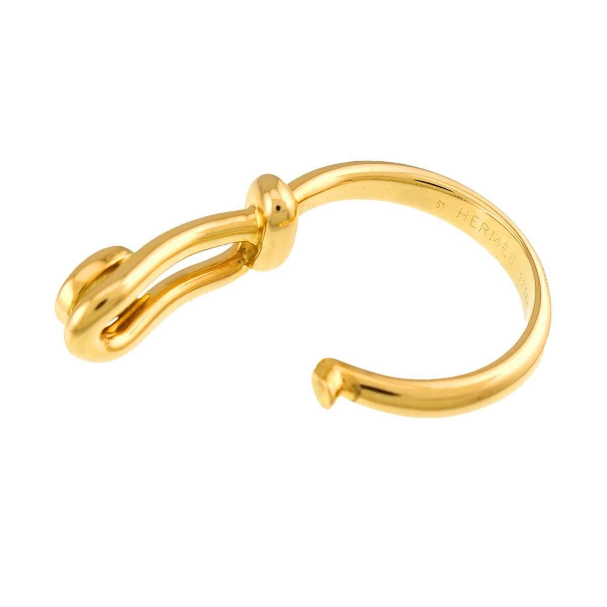 Hermes 51 Ring Ruby 18k YG Yellow Gold — view 6