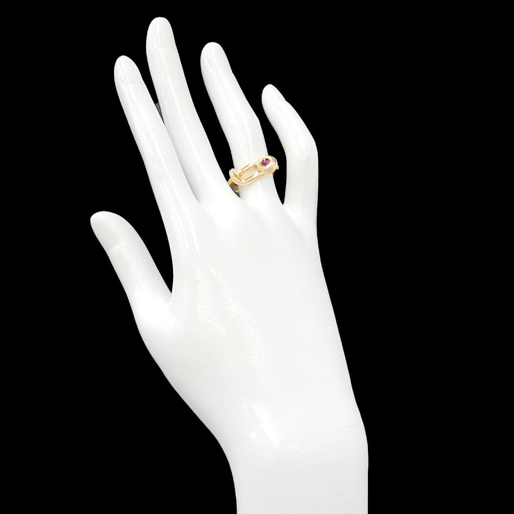 Hermes 51 Ring Ruby 18k YG Yellow Gold — view 8