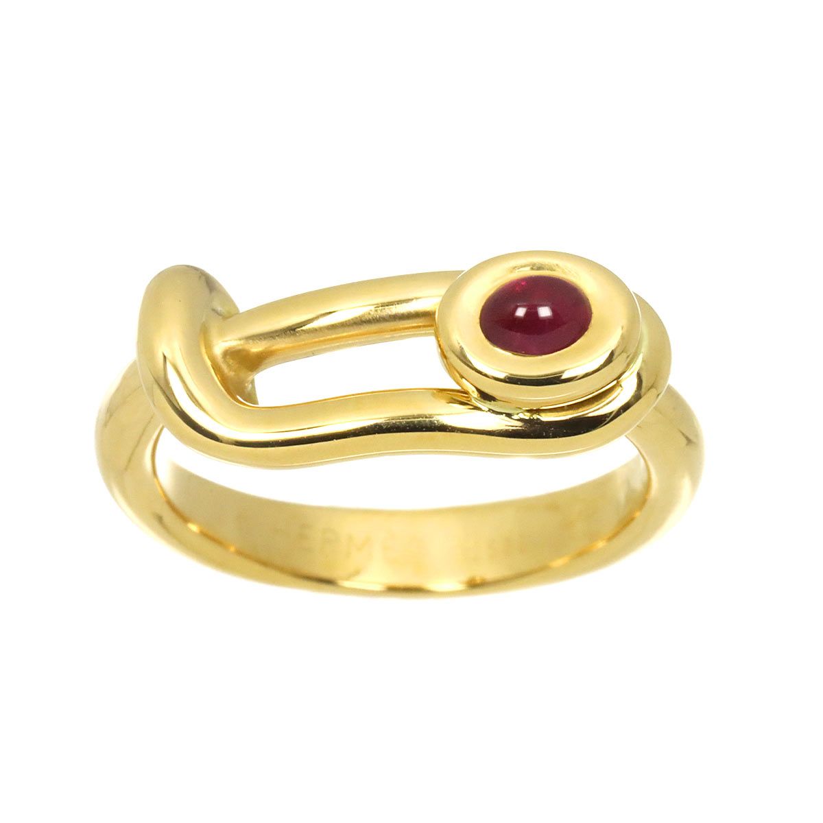 Hermes 51 Ring Ruby 18k YG Yellow Gold — view 2