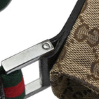 Gucci GG Sherry Line Shoulder Bag Canvas Leather — view 8