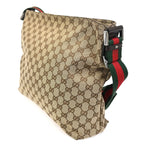 Gucci GG Sherry Line Shoulder Bag Canvas Leather — view 4