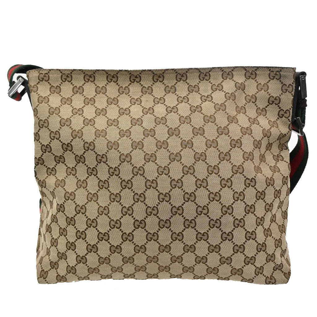 Gucci GG Sherry Line Shoulder Bag Canvas Leather — view 3