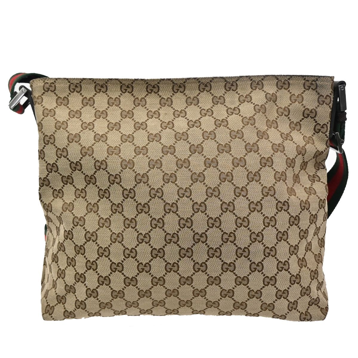 Gucci GG Sherry Line Shoulder Bag Canvas Leather — view 3