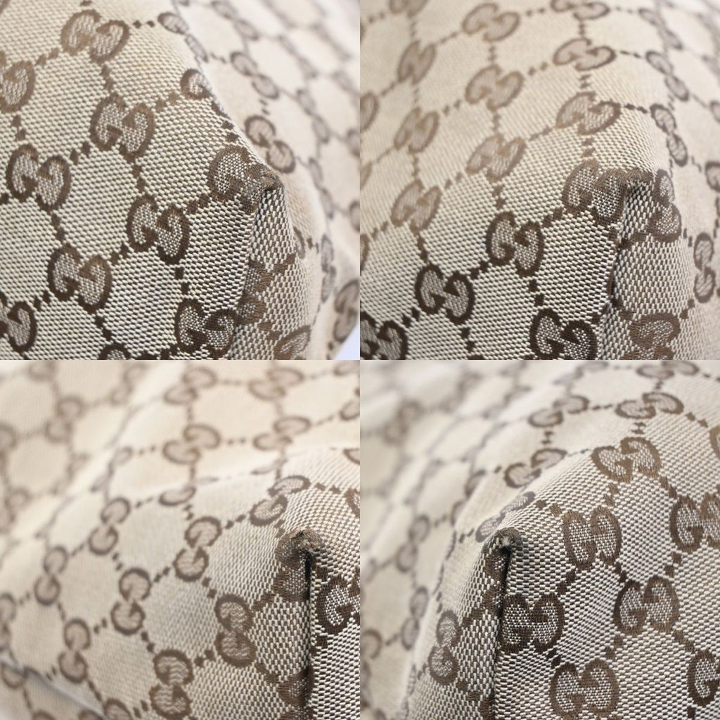 Gucci GG Sherry Line Shoulder Bag Canvas Leather — view 6
