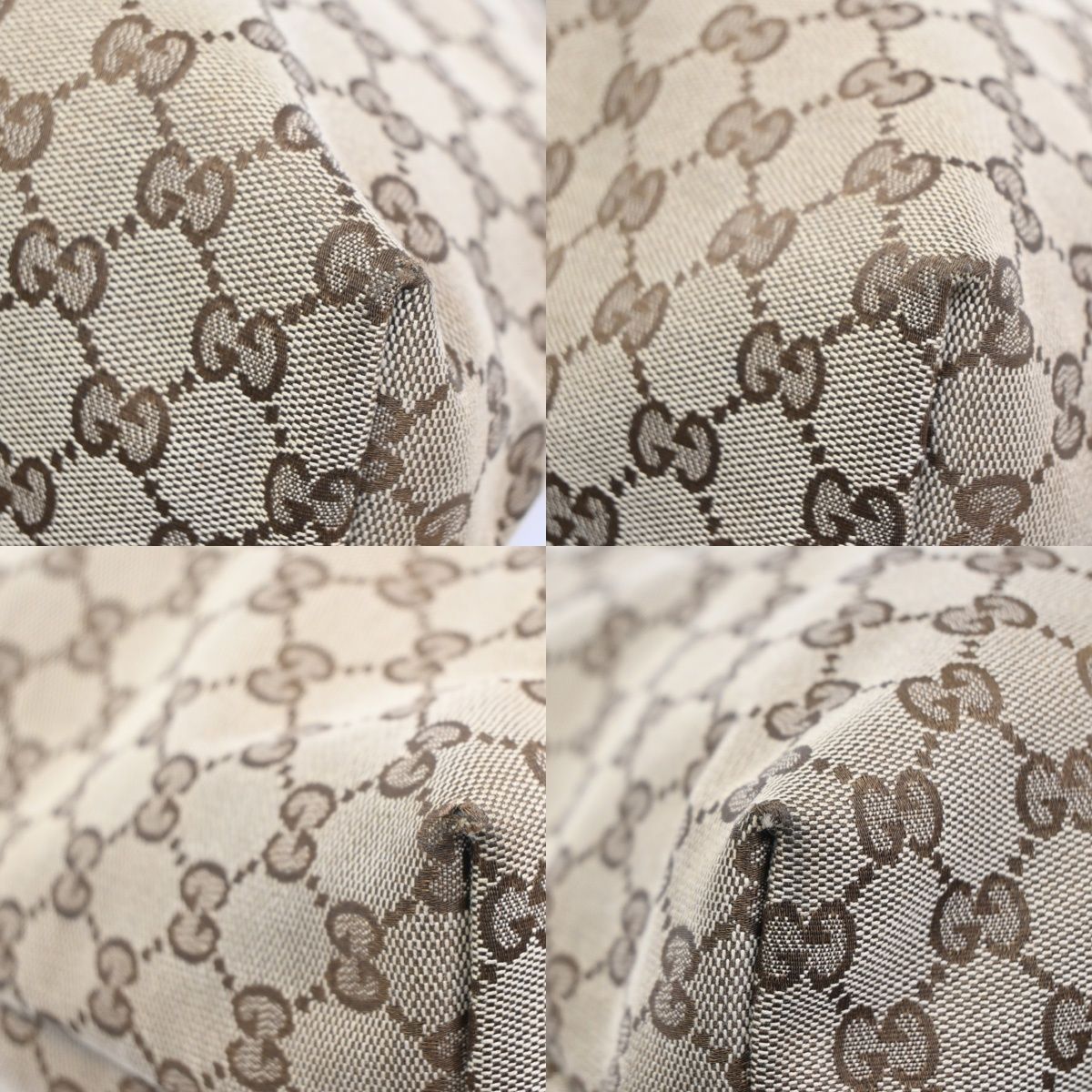 Gucci GG Sherry Line Shoulder Bag Canvas Leather — view 6