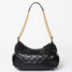 Chanel Large Hobo Stand CC Logo Lambskin Black — view 2
