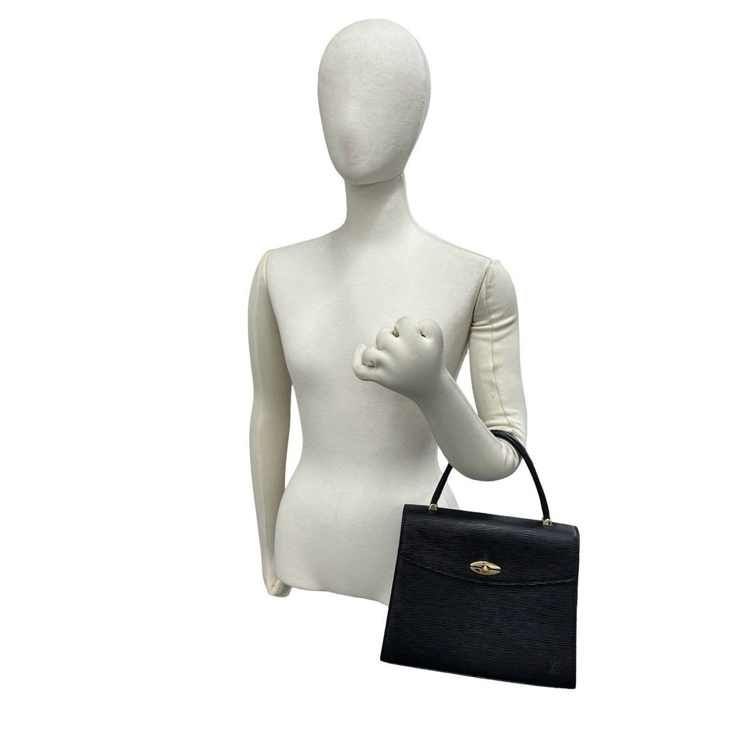 Louis Vuitton Vintage Malesherbes Epi Leather Handle Mini Tote Bag Noir — view 2