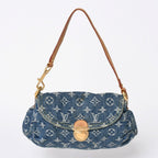 Louis Vuitton Mini Pleaty Bag Monogram Denim Indigo Blue