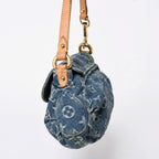 Louis Vuitton Mini Pleaty Bag Monogram Denim Indigo Blue — view 4