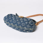 Louis Vuitton Mini Pleaty Bag Monogram Denim Indigo Blue — view 7