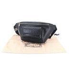 Gucci GG Embossed Belt Bag Leather Black Silver — view 2