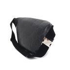 Gucci GG Embossed Belt Bag Leather Black Silver — view 4