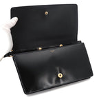 Celine Triomphe Trapeze 2-Way Shoulder Clutch Leather Black — view 8