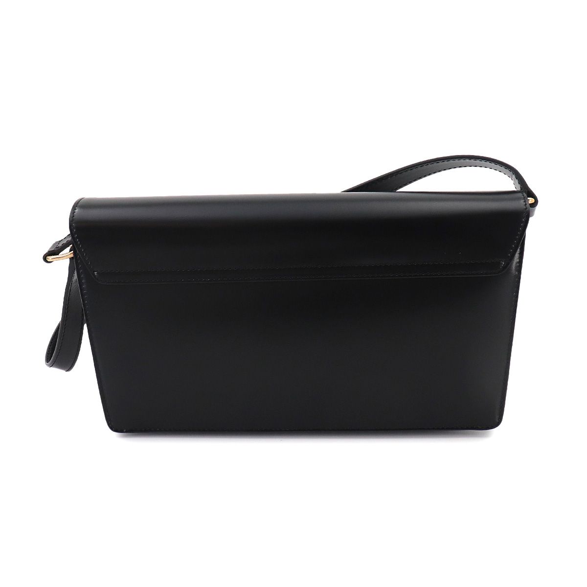 Celine Triomphe Trapeze 2-Way Shoulder Clutch Leather Black — view 3