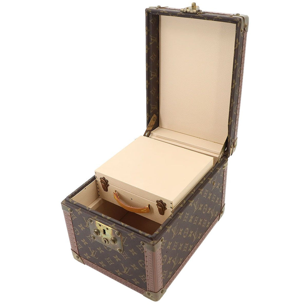 Louis Vuitton Monogram Boite Flacon Makeup Box Vanity Hand Bag Brown — view 7