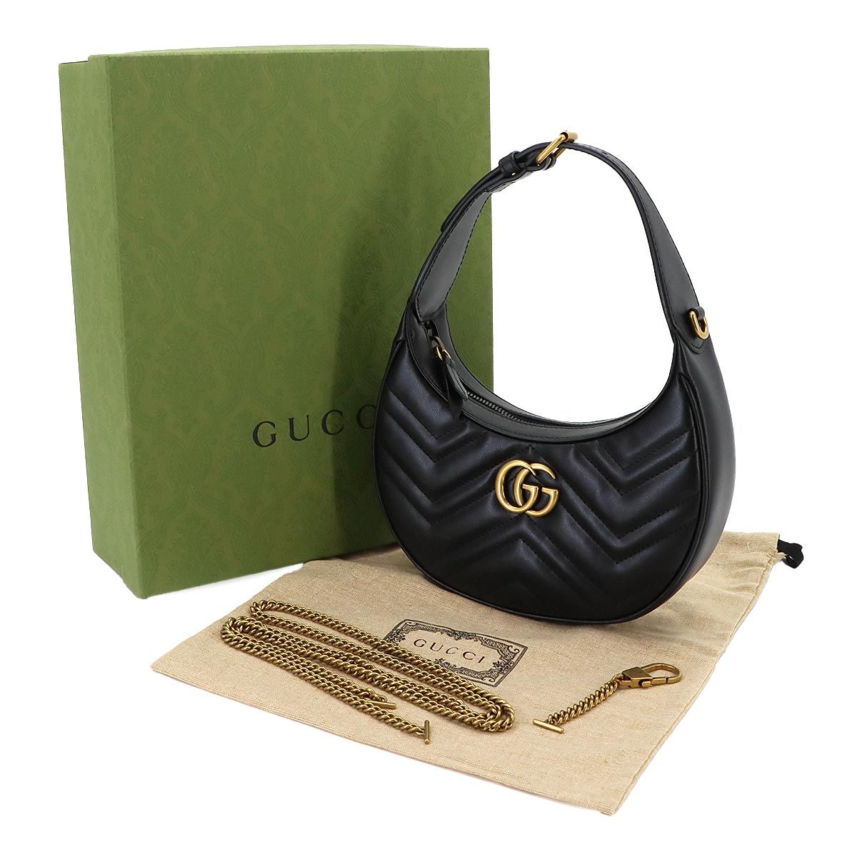 Gucci GG Marmont Half Moon Shoulder Bag — view 2