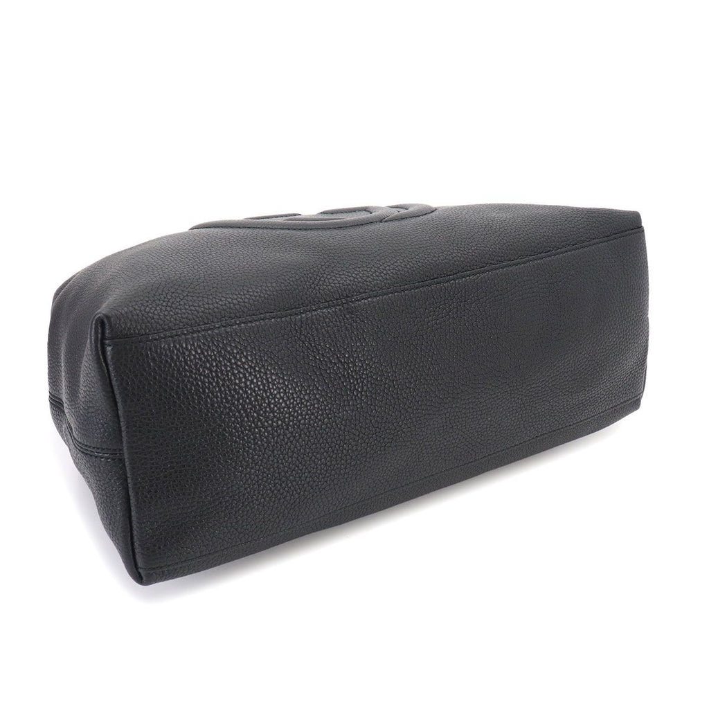 Gucci Interlocking Soho Chain Tote Bag Leather Black — view 4
