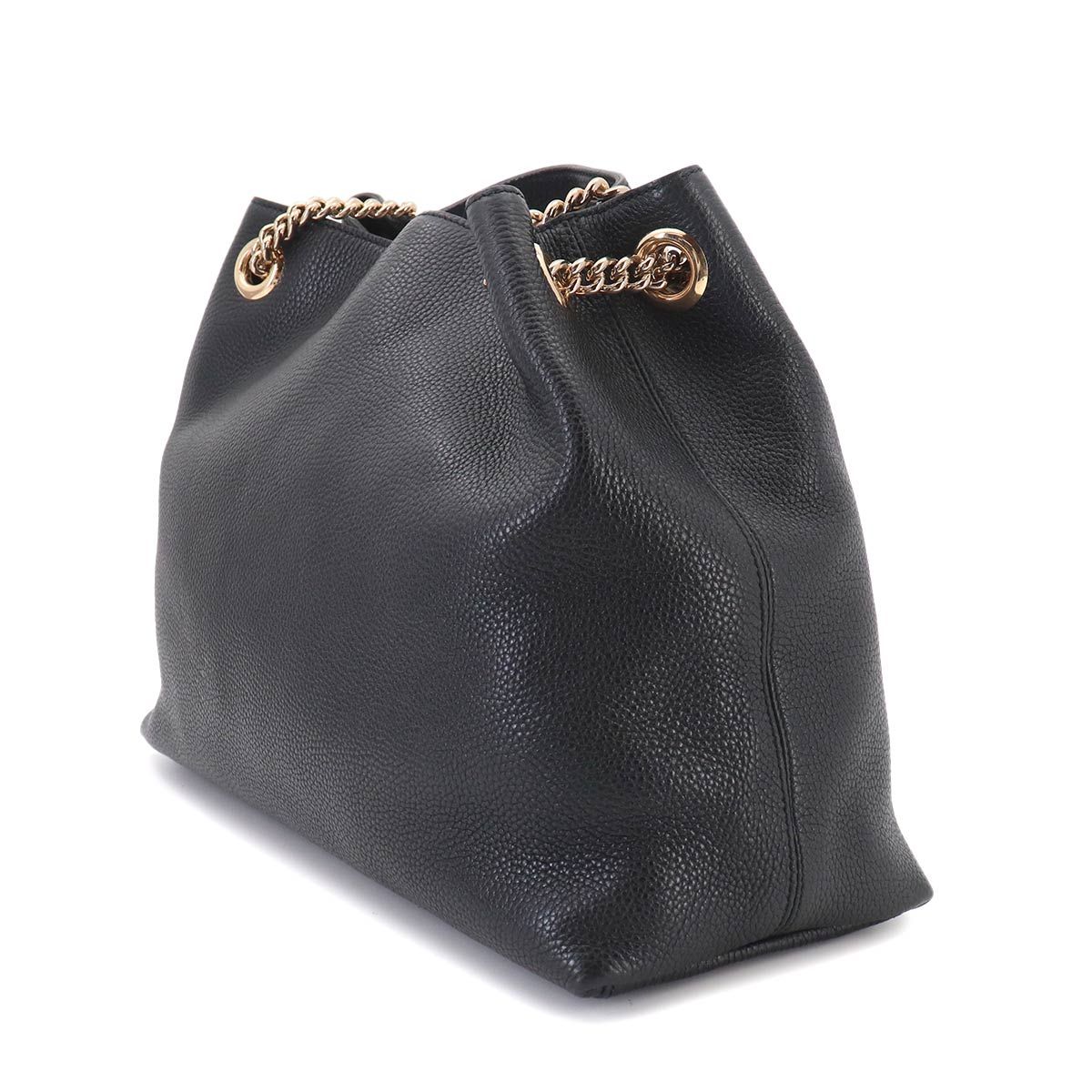 Gucci Interlocking Soho Chain Tote Bag Leather Black — view 3