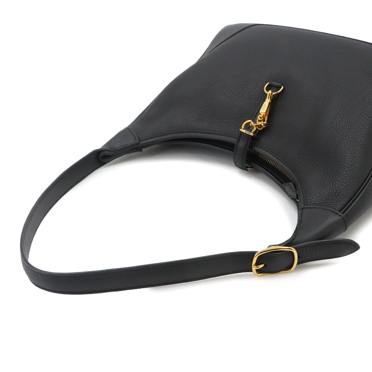Hermes Trim 31 Shoulder Bag Taurillon Clemence Black Gold — view 5