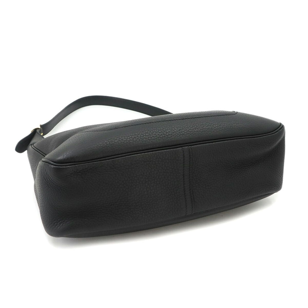 Hermes Trim 31 Shoulder Bag Taurillon Clemence Black Gold — view 4
