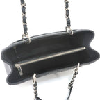 Chanel Quilted Grand Shopping Chain Tote Bag GST Caviar Leather Black — view 7