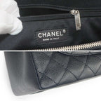 Chanel Quilted Grand Shopping Chain Tote Bag GST Caviar Leather Black — view 8