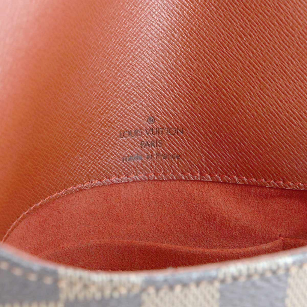 Louis Vuitton Damier Musette Shoulder Bag Ebene Brown Gold — view 8