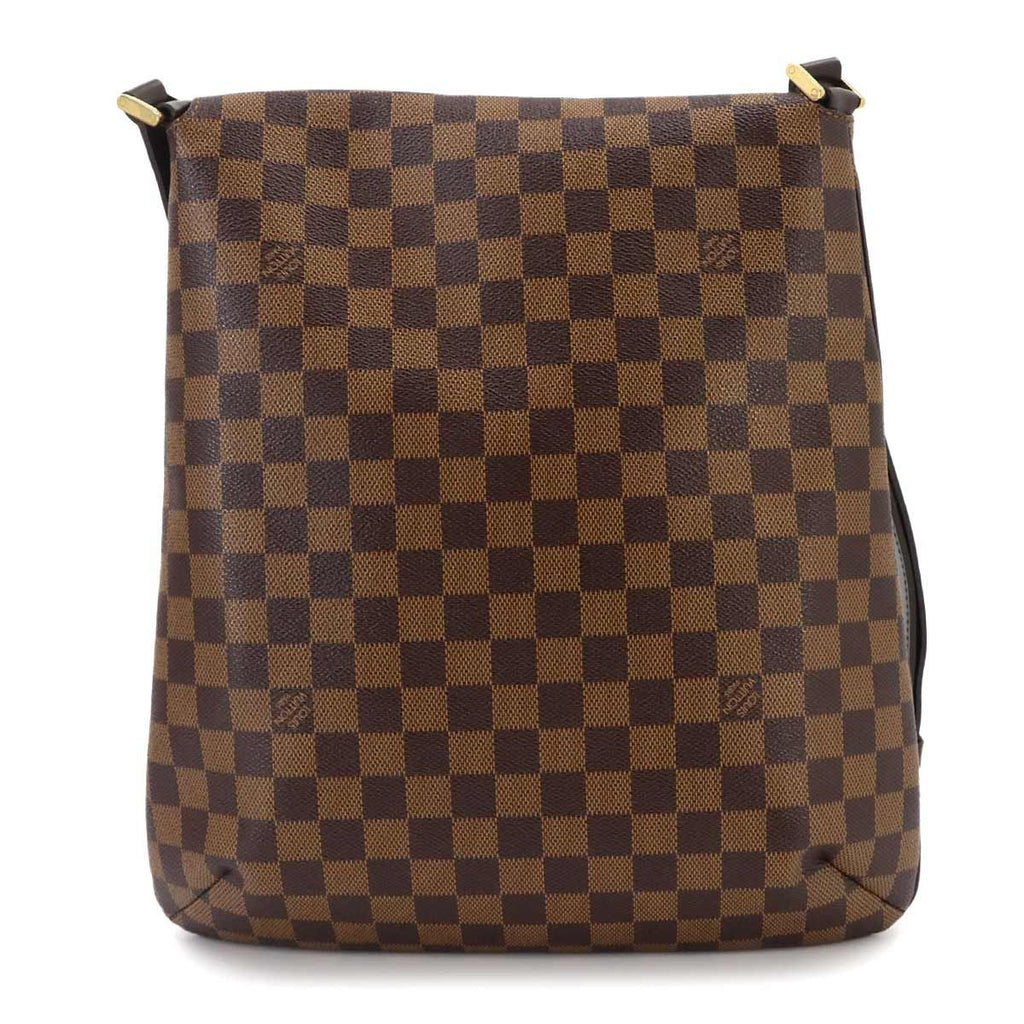 Louis Vuitton Damier Musette Shoulder Bag Ebene Brown Gold — view 2