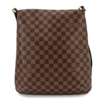 Louis Vuitton Damier Musette Shoulder Bag Ebene Brown Gold — view 2