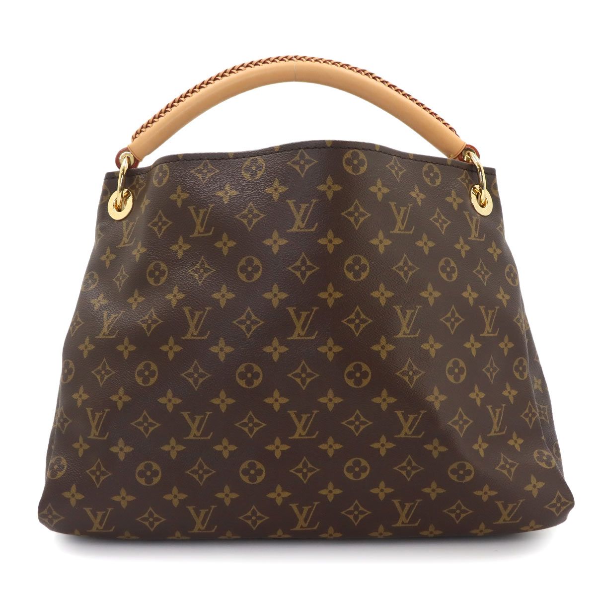 Louis Vuitton Monogram Artsy MM Shoulder Bag Brown Gold — view 2