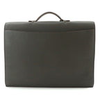 Hermes Sac a Depeche 41 Briefcase Business Togo Vert Grease Etoupe — view 2