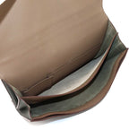 Hermes Sac a Depeche 41 Briefcase Business Togo Vert Grease Etoupe — view 6