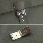 Hermes Sac a Depeche 41 Briefcase Business Togo Vert Grease Etoupe — view 8