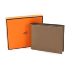 Hermes Citizen Twill Compact Bifold Wallet Evercolor Beige Dwymar — view 2