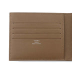 Hermes Citizen Twill Compact Bifold Wallet Evercolor Beige Dwymar — view 8