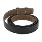 Hermes Mini Constance Reversible Belt Swift Epsom Black Etoupe — view 3
