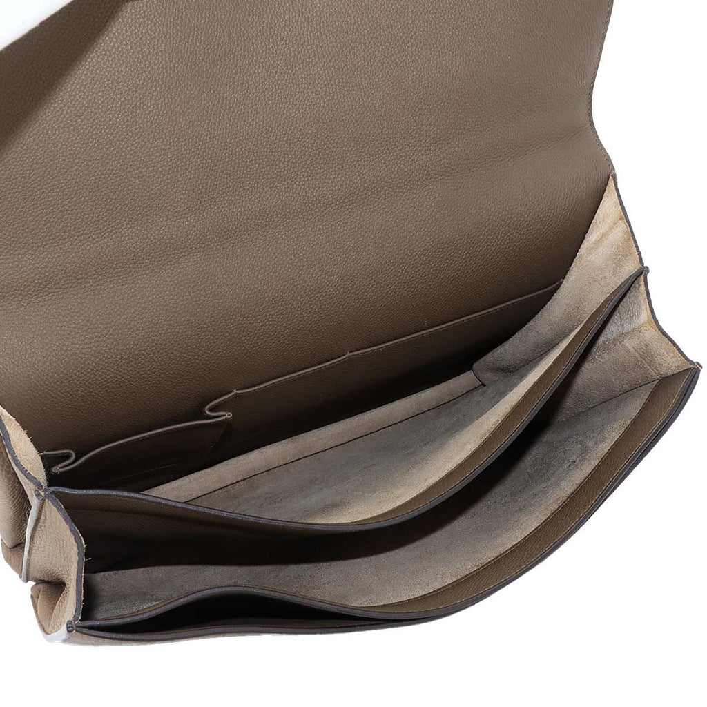 Hermes Sac a Depeche 38 Briefcase Business Togo Taupe — view 6