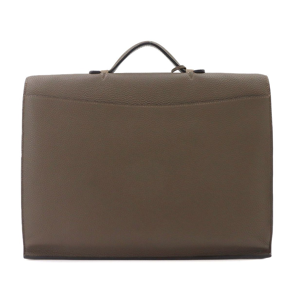 Hermes Sac a Depeche 38 Briefcase Business Togo Taupe — view 2
