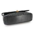 Chanel Quilted 2-Way Bag Leather Black Gold Bag — view 5
