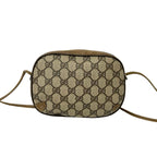 Gucci Vintage Sherry Line GG Logo Leather Shoulder Bag Pochette Brown — view 3