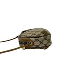 Gucci Vintage Sherry Line GG Logo Leather Shoulder Bag Pochette Brown — view 5