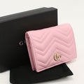 Gucci Small Wallet Double Bifold Leather