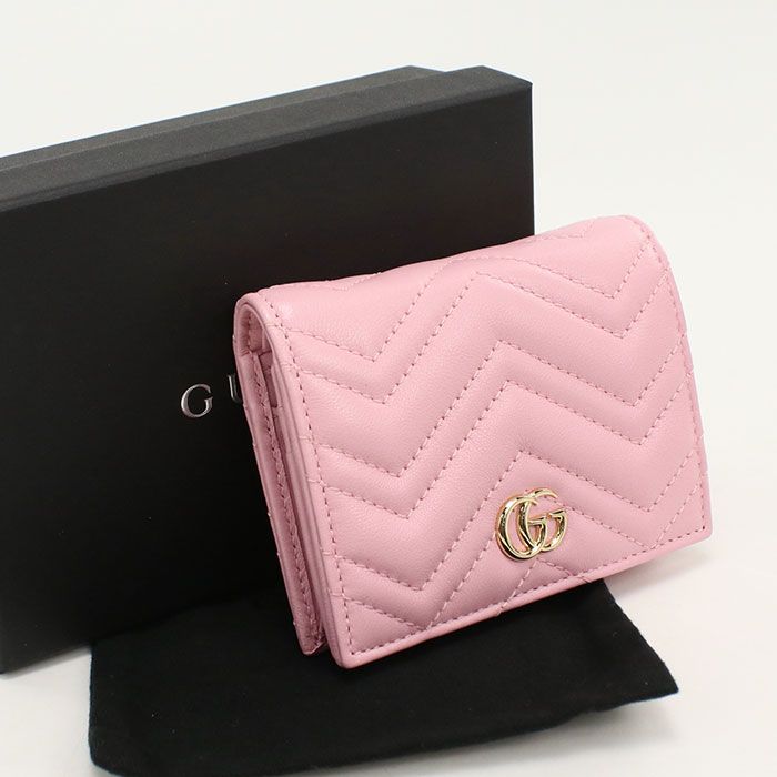 Gucci Small Wallet Double Bifold Leather