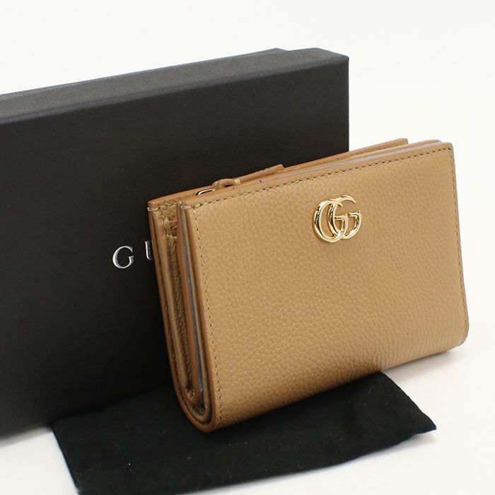 Gucci Bicolor Small Wallet Double Bifold Wallet Leather