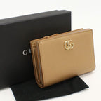Gucci Bicolor Small Wallet Double Bifold Wallet Leather