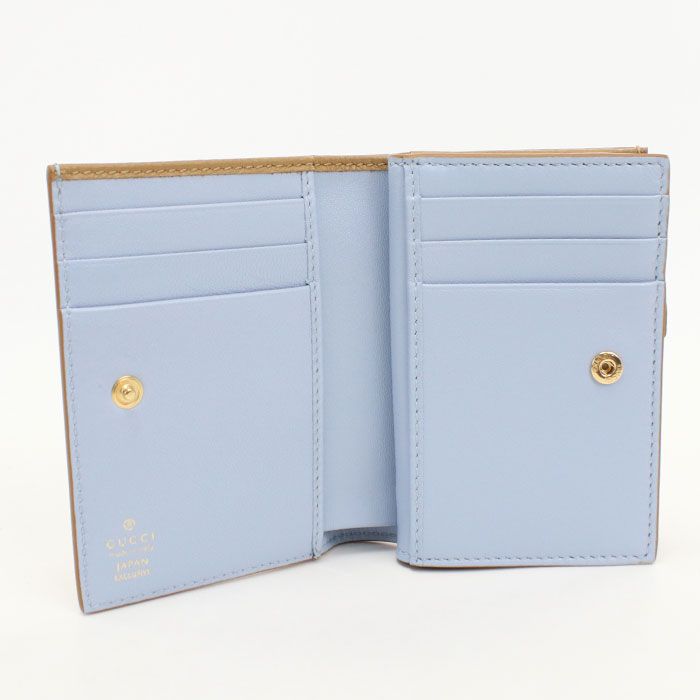 Gucci Bicolor Small Wallet Double Bifold Wallet Leather — view 3