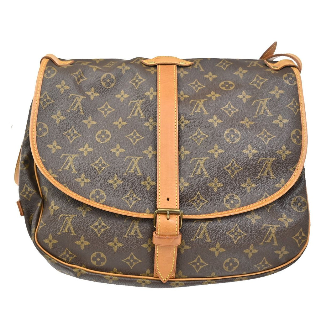 Louis Vuitton Saumur 35 Shoulder Bag Monogram Leather — view 3
