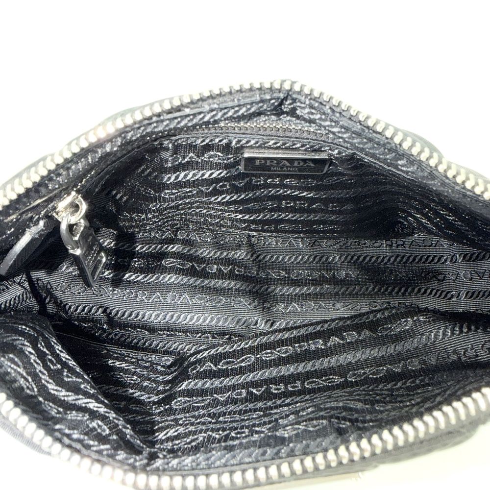 Prada 2-Way Quilted Handbag Shoulder Bag Crossbody Triangle Logo Nylon Leather — view 4