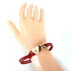 Louis Vuitton Red Gold Vintage Bracelet — view 3