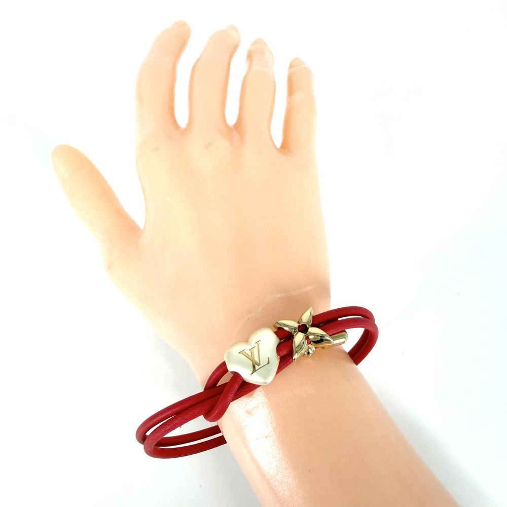 Louis Vuitton Red Gold Vintage Bracelet — view 3